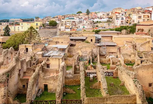 ancient Roman ruins of Herculaneum
