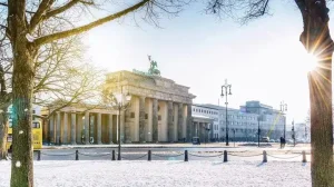 Brandenburg Gate Winter Berlin Germany 23