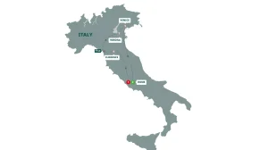 Map Italian Holiday Guided Tour 1