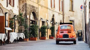 Car Street Rome Italy 1