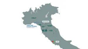 Map Rome Tuscan Highlights Guided Tour 2