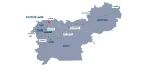 Map Switzerland Austria Guided Tour 2025 2