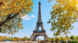 Eiffel Tower Spring Paris France 1