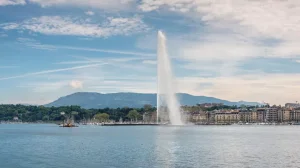 Jet Deau Lake Geneva Switzerland 1
