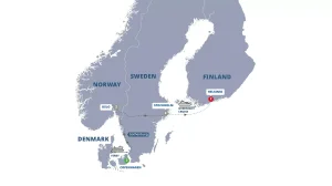 Map Capitals Scandinvia Guided Tour 2