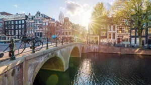 Bike Canal Amsterdam Netherlands 2