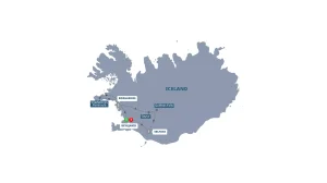 Map Iceland Including Blue Lagoon Guided Tour 1