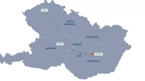 Map Prague Vienna Budapest Guided Tour 2025 5