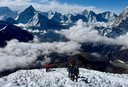Lobuche East Climbing