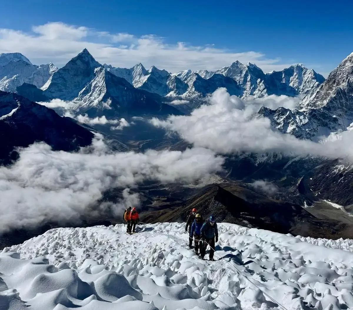 Lobuche East Climbing