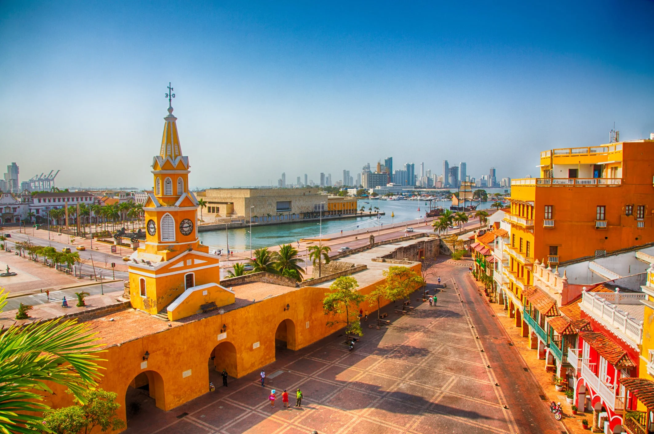 Torre del Reloj en Cartagena de Indias, Colombia