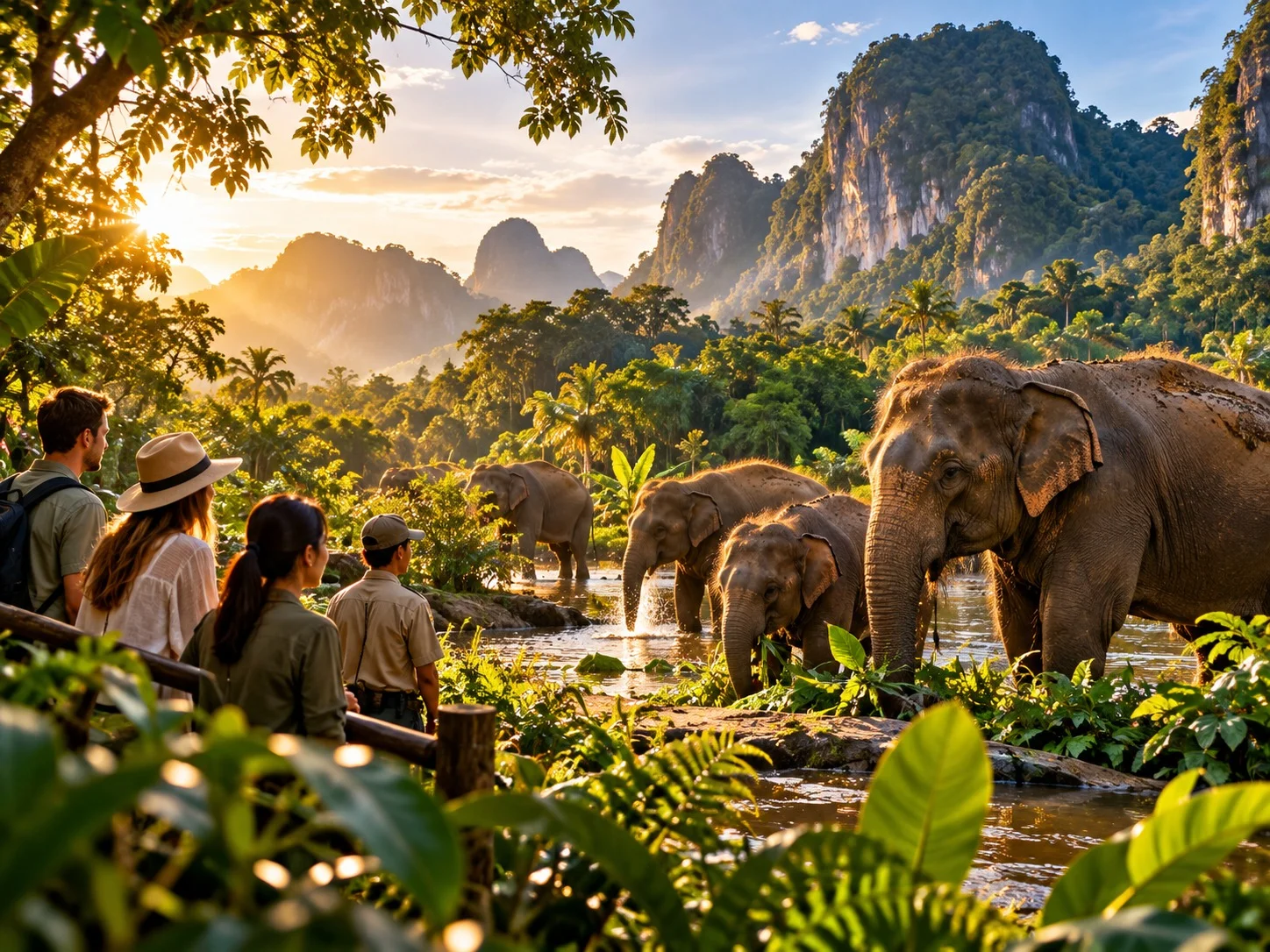 Elephants_beneath_golden_karst_mountains_under2mb