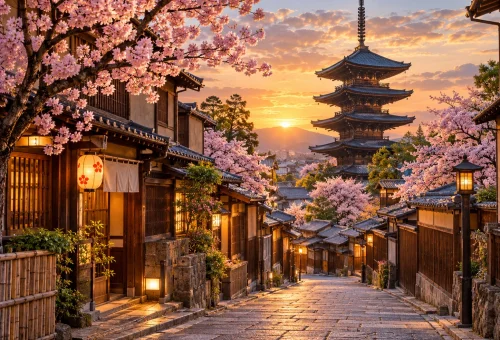 kyoto_sunset_lane_under_cherry_blossoms_under2mb