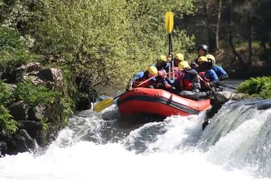 Rafting In Fast Flow River