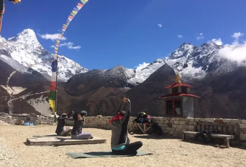 ebc charity yoga trek