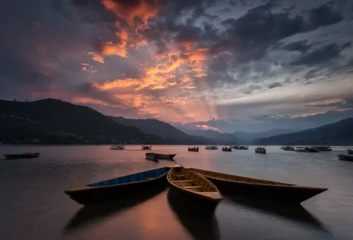 pokhara-sunset