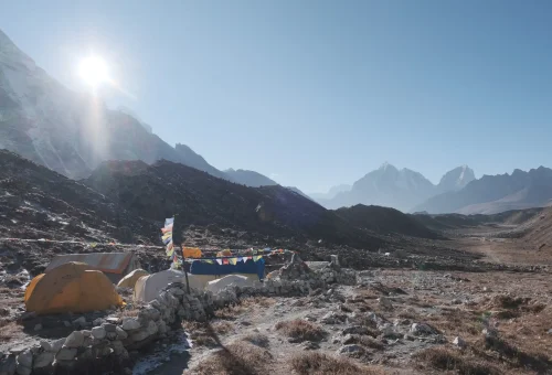 Island Peak Climbing camp
