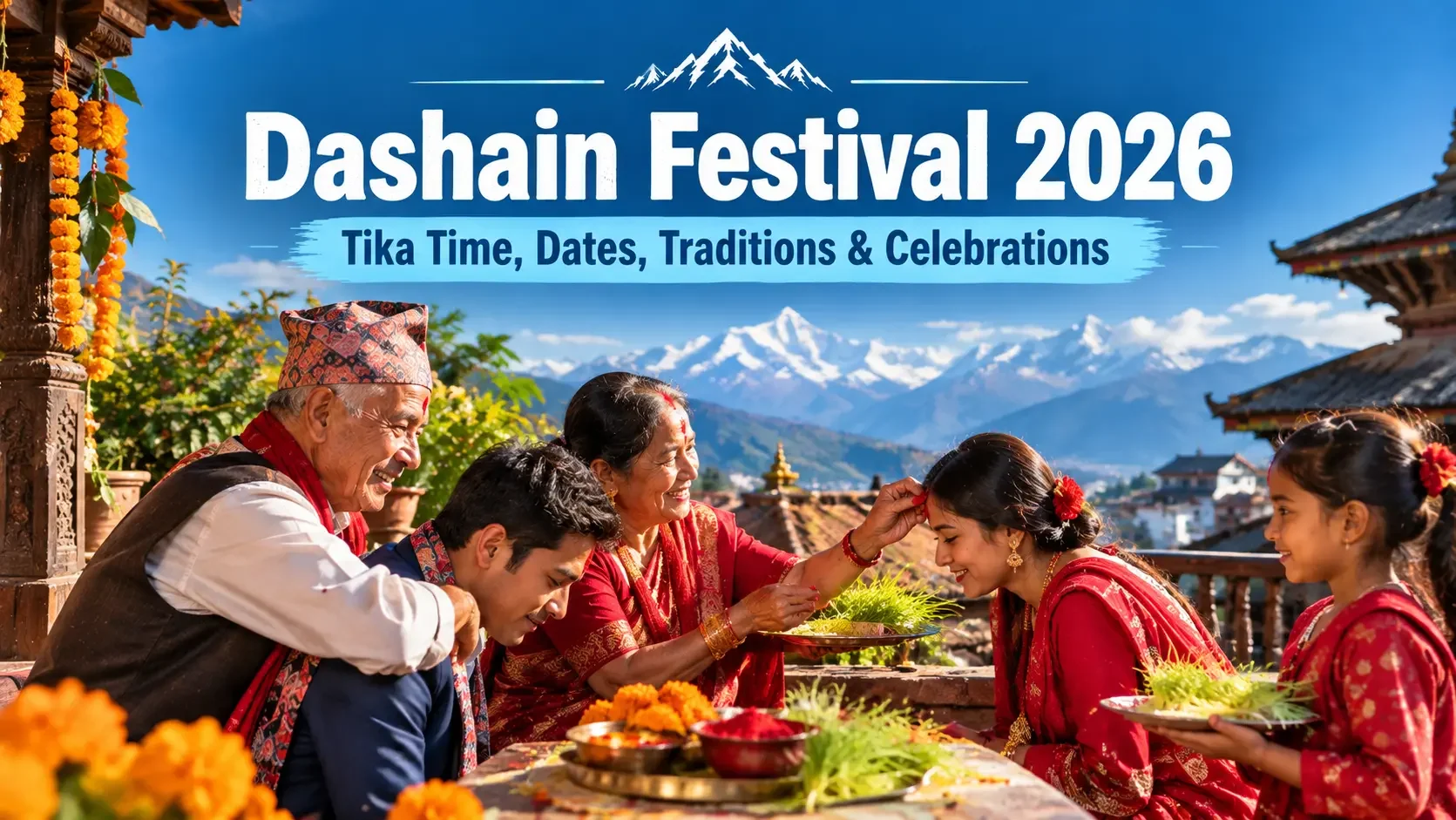 Dashain Festival 2026 - Tika Time, Dates, Traditions & Celebrations
